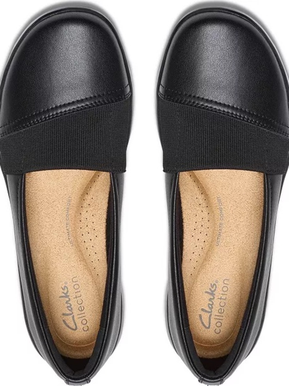 NWOT Black Women's Kaetlyn Rhea Round Toe Leather Slip on Loafers 7.5